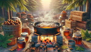 Maple Syrup Boiling Process