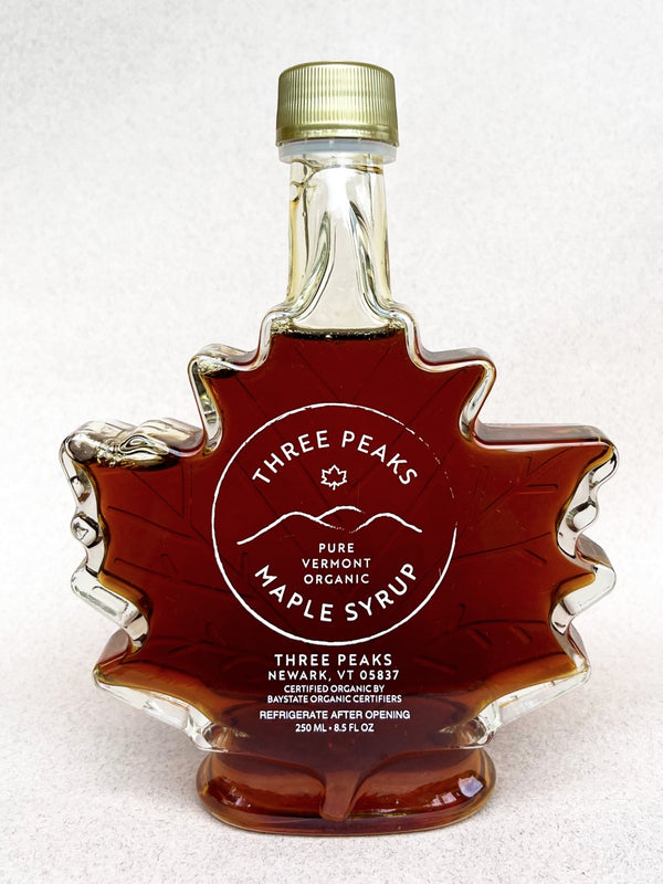 Three Peaks Maple 8.5oz Maple Leaf (Organic Maple Syrup)