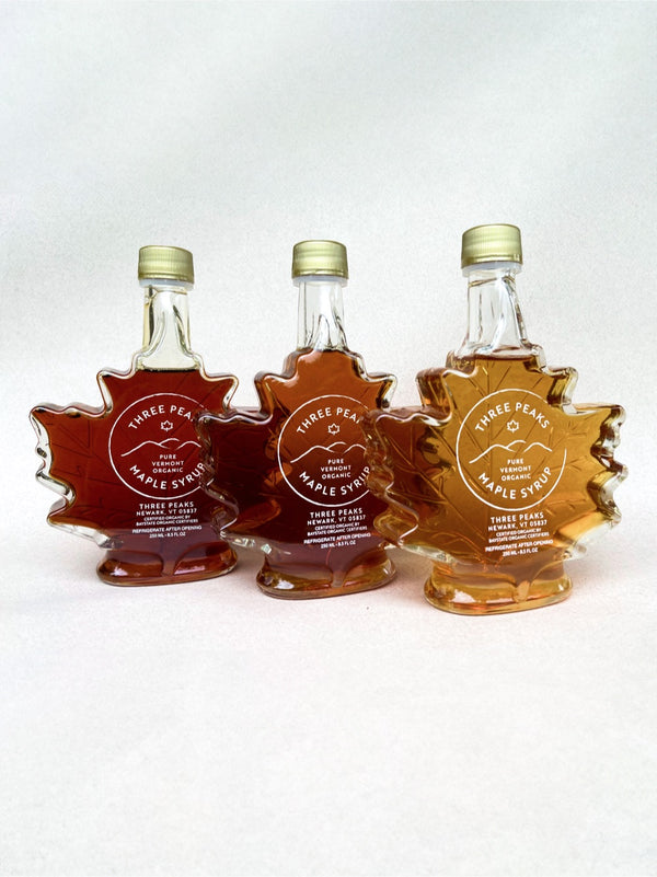 Three Peaks Maple 8.5oz Maple Leaf (Organic Maple Syrup)